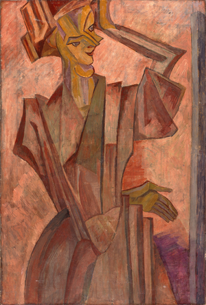 Woman at a Mirror, 1914 (oil on canvas)