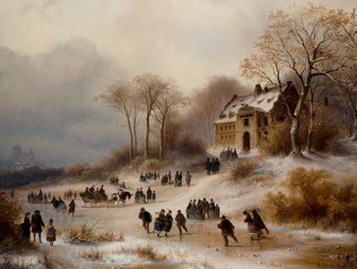 Winter Landscape, 1873 (oil on canvas)