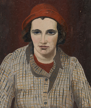 Portrait of Denise Broadley (oil on canvas)