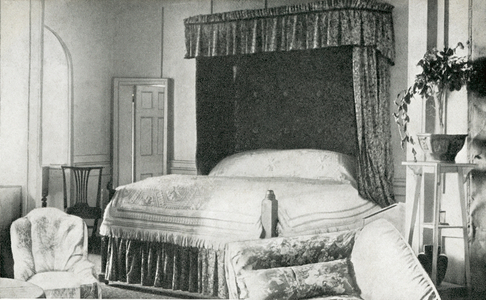 Queen Victoria's bedroom, Walmer Castle (b/w photo)