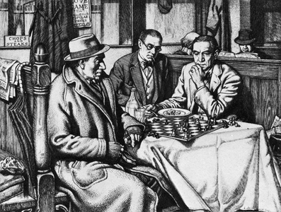 In Check: scene at a London Eating-House