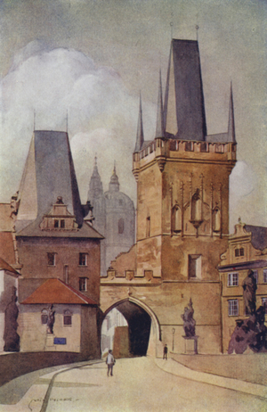 Czechoslovakia: Praha, Charles Bridge (colour litho)