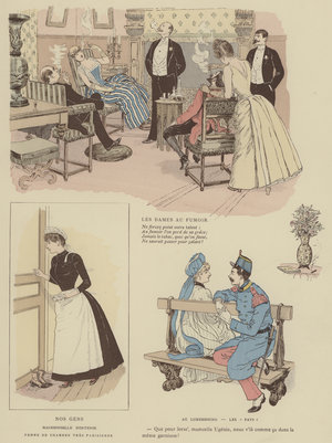 Illustration for Paris Brillant (colour litho)
