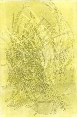 Summer Garden V, 2015 (monoprint on paper)
