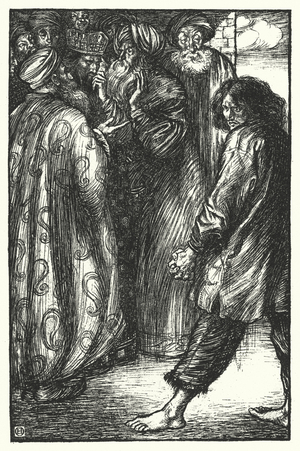 Matthew Arnold poem: The Sick King in Bokhara (engraving)