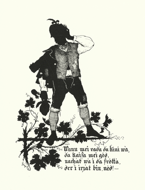 Silhouette by Hugo Strohl (litho)