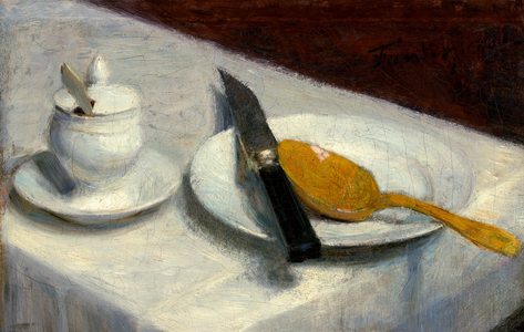 Still Life with Mustard Pot, 1860 (oil on canvas)