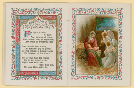 Illustration for O Little Town Of Bethlehem (chromolitho)