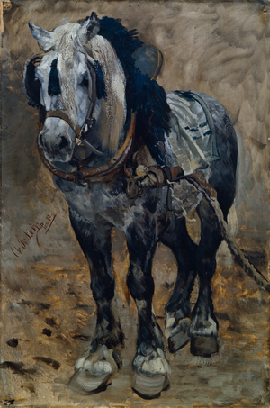 Horse from Normandie, 1880 (oil on canvas)