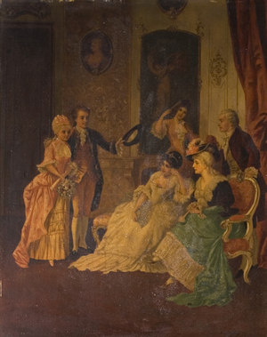 The Betrothal, late 19th century (oil on board)