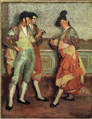 Provincial toreros (painting on canvas)