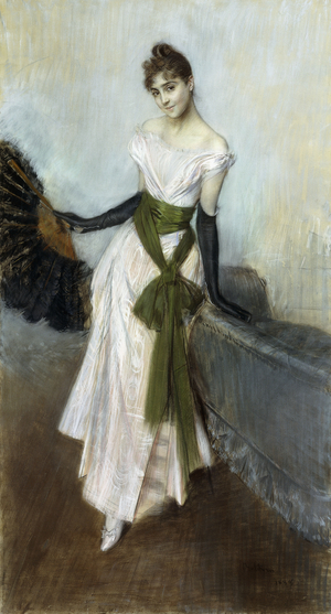 Portrait of Signorina Concha de Ossa, 1888 (pastel on prepared canvas)