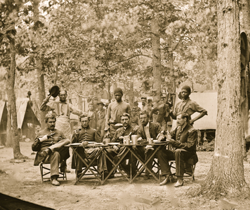 Officer's mess. Company F, 93d New York Volunteers 1863 (photo)