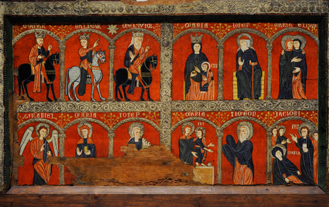 Altar frontal from Mosoll, First third of 13th century, Anonymous, La Seu Urgell 1200 workshop, Das, Catalonia, Spain