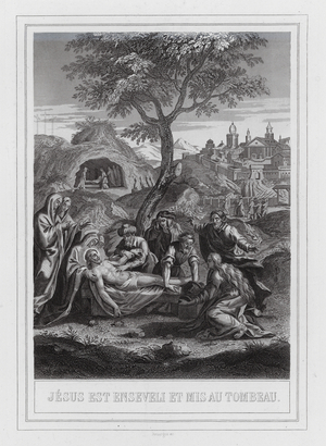 Jesus Est Enseveli et Mis au Tombeau (engraving)