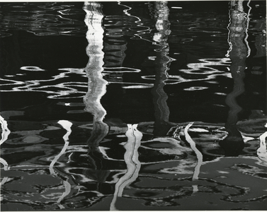 Dock and Water, Reflections, 1971 (silver gelatin print)
