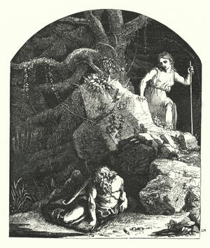 John Keats: Illustration for Hyperion (engraving)