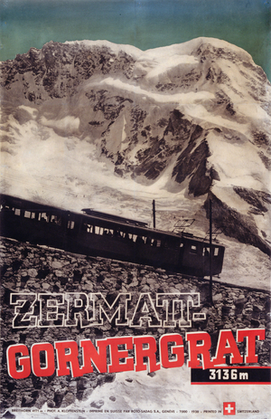 Zermatt-Gornergrat, 1938 (photo)