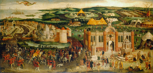 Painting titled 'The Field of the Cloth of Gold'