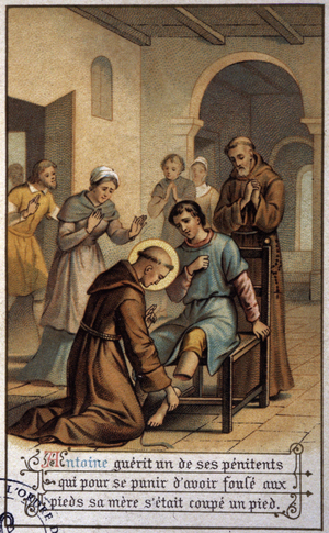 Saint Antoine de Padoue, Anthony of Padua (print)