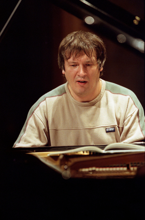 Boris Berezovsky - Russian pianist born in 1969, reharsing in Paris with the Orchestre de Paris at Salle Pleyel 02 2011