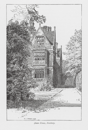 Shaw House, Newbury (litho)