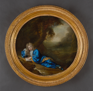 Portrait of the Playwright William Congreve Reclining in a Landscape (oil on canvas)