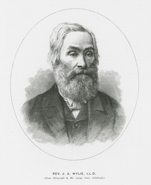 Rev JA Wylie (litho)