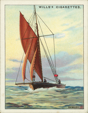 Rigs of Ships: Bawley (colour litho)