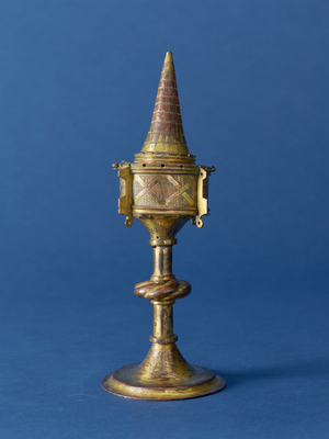 Ciborium, 2nd half of the 15th century (copper & gold)