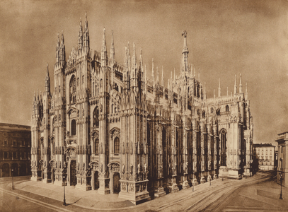 Duomo di Milano: Duomo (b/w photo)