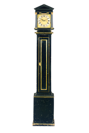 Victorian longcase clock, late 19th century (ebonised wood & gilt metal)