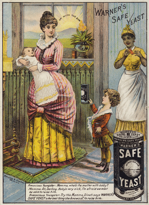 Mother Cradling Baby (chromolitho)
