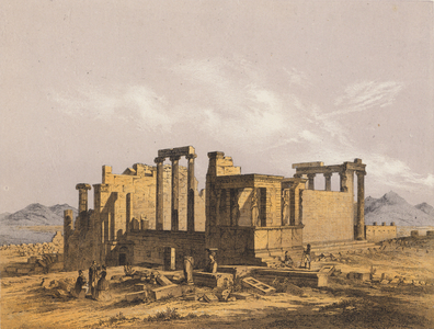 The Erechtheion, Athens (colour litho)
