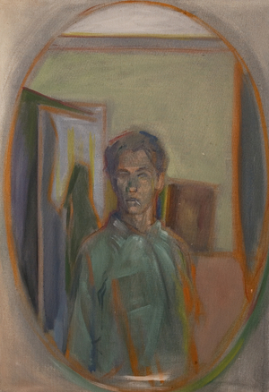 Self Portrait with Cigarette, 1966 (oil on canvas)
