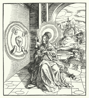 St Amalberga of Maubeuge (engraving)