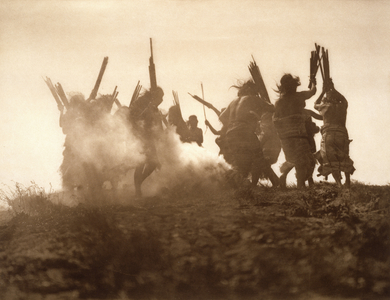 Dancing to Restore an Eclipsed Moon - Qágyuhl, 1914 (photogravure)