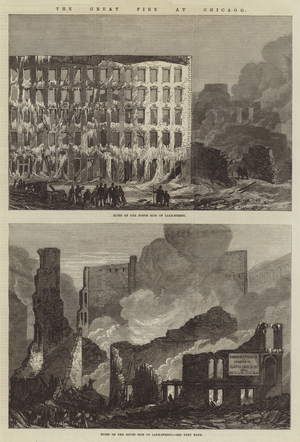 The Great Fire at Chicago (engraving)