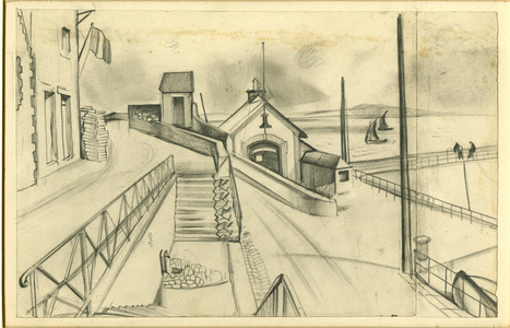 Audierne, c.1923-38 (pencil on paper)