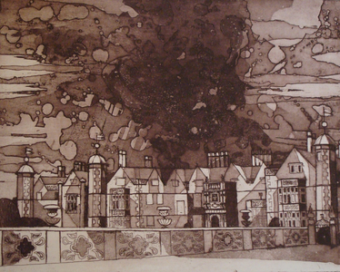 Charlcote, 1961 (etching & aquatint)