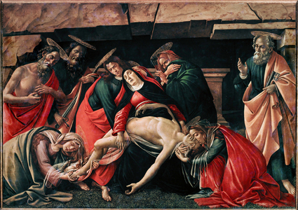 Deploration of the Christ, 15th century (oil on wood)