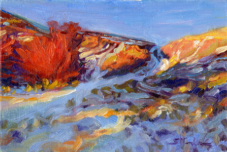 Redbush, 2008 (oil on panel)