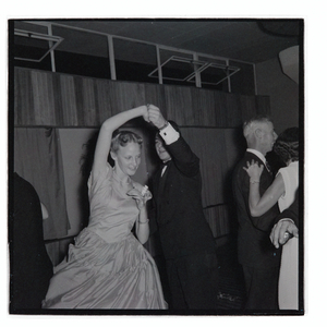 Publicity Club Christmas Party at Donovan Maule Theatre, 22nd December 1958 (b/w photo)