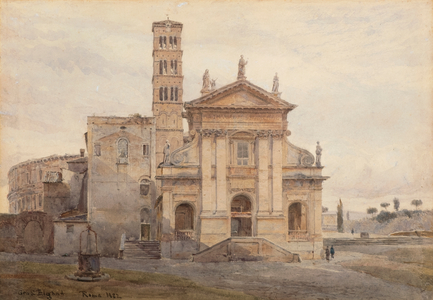 Basilica di Santa Francesca Romana, Rome, 1882 (watercolour)