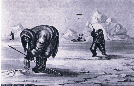 Eskimos (Captain Parry's Journal 1821-1824), from British Adventure published by Collins, 1947 (litho)