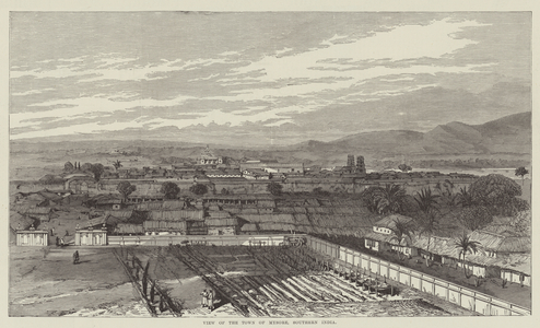 View of the Town of Mysore, Southern India (engraving)