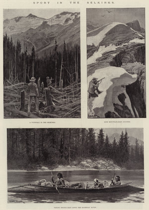 Sport in the Selkirks (litho)