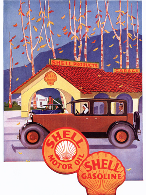 Shell Magazine, advert, USA, 1920s