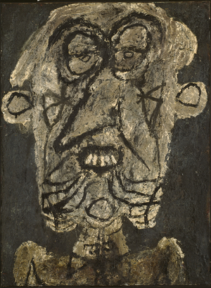 Supervielle, Large Banner Portrait, 1945 (oil on canvas)