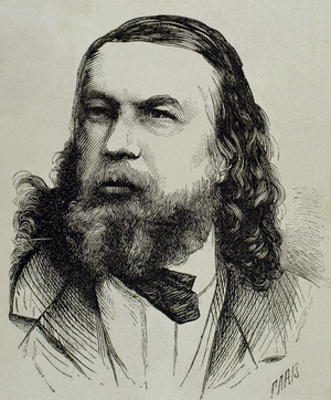 Theophile Gautier (1811-1872). French poetdramatistjournalistand art and literary critic. Engraving. Portrait.